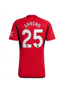 Fotbalové Dres Manchester United Jadon Sancho #25 Domácí Oblečení 2023-24 Krátký Rukáv